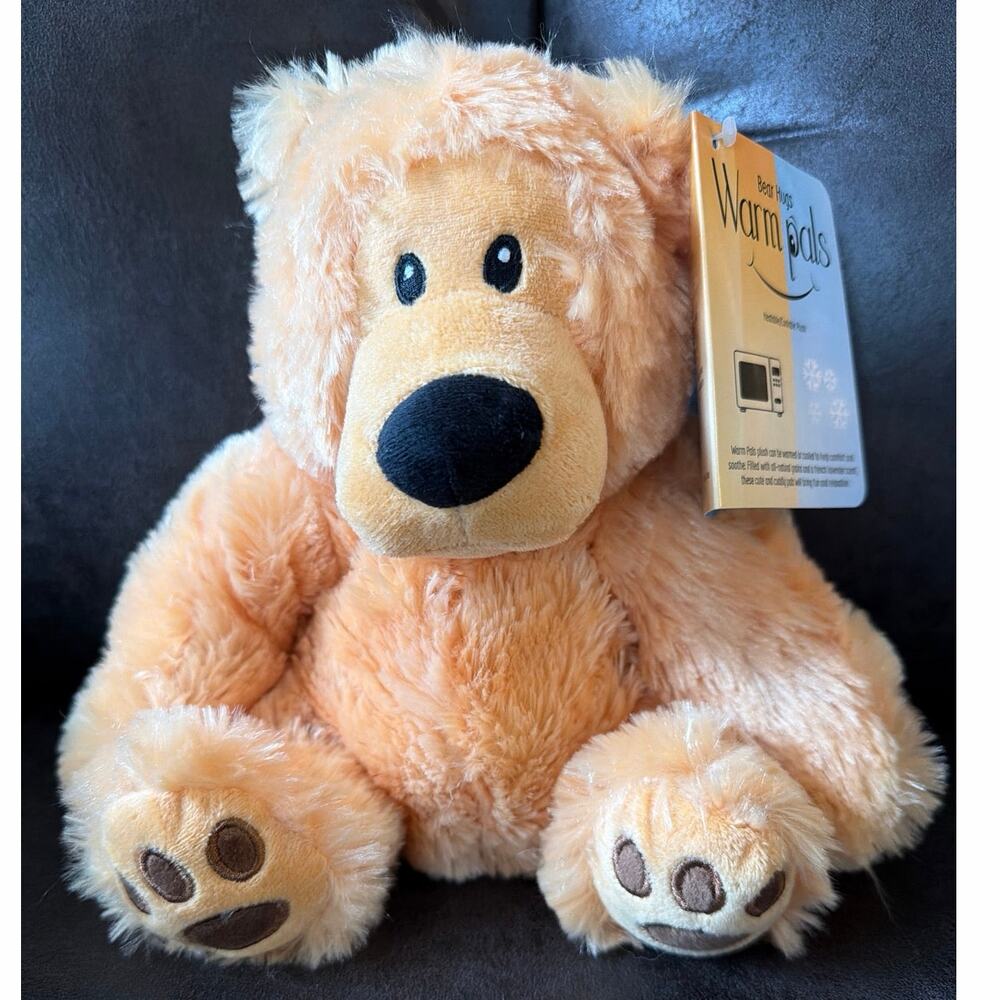 NWT Warm Pals Bear Hugs Weighted & Microwavable Stuffed Animal